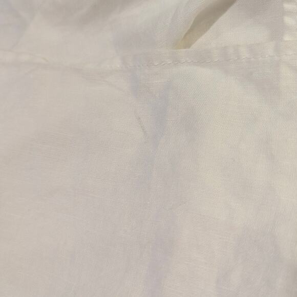 BCBGMAXAZRIA White Linen Cotton Wrap Pants Size 8 - Picture 6 of 6